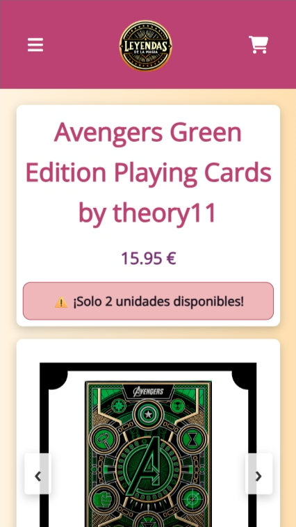 Avisos de stock urgente